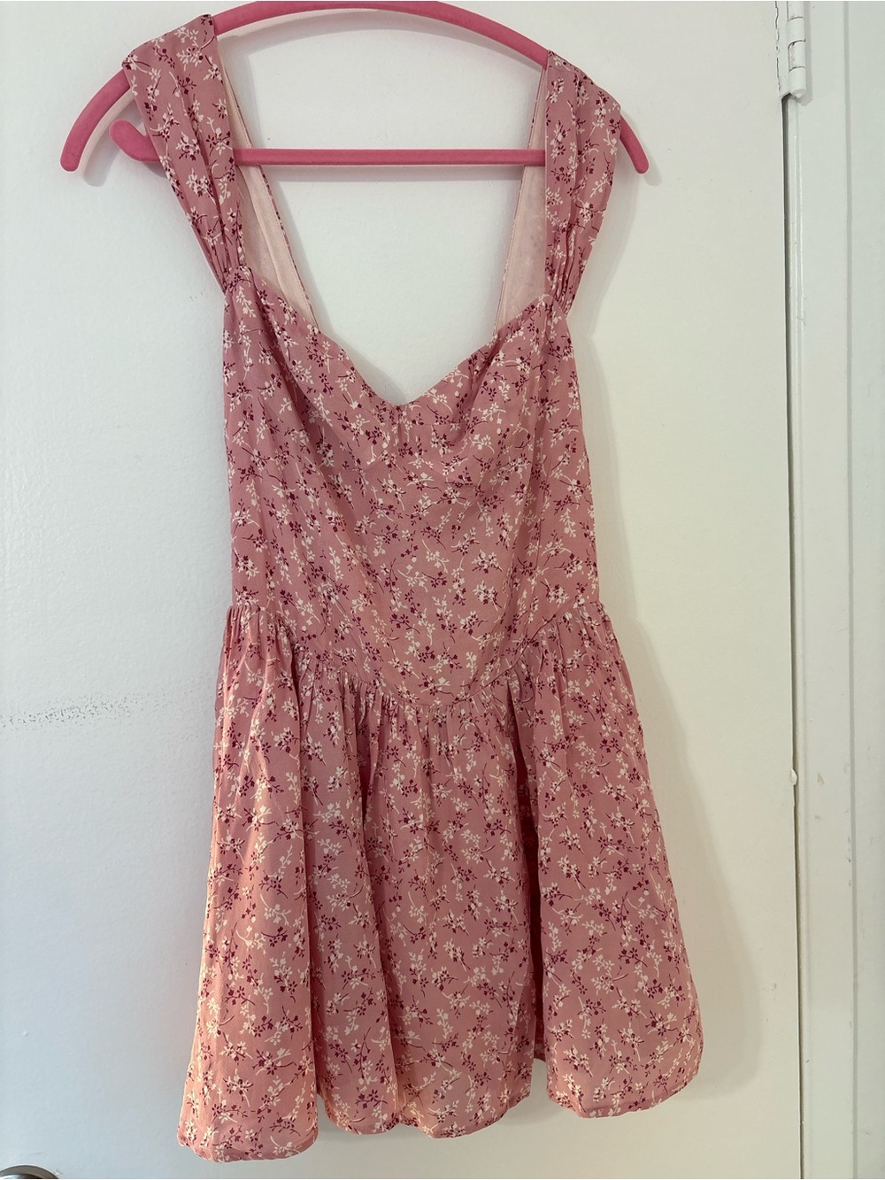 Reformation Pink Floral Mini Dress